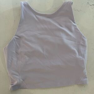 Lululemon Size 6 high neck align crop tank in purple Ashe